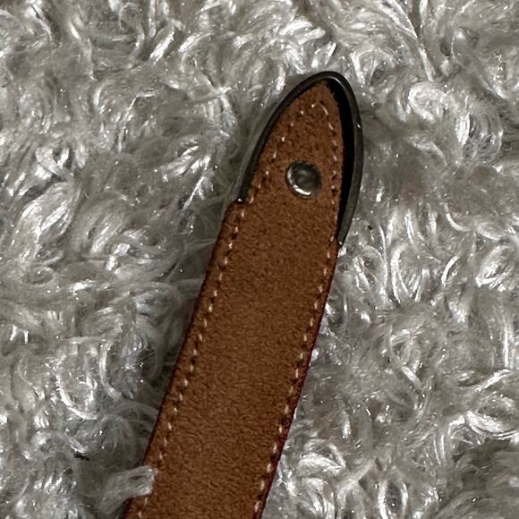 Justin Red Cowhide Western Leather Belt Sz 30 - Picture 7 of 13